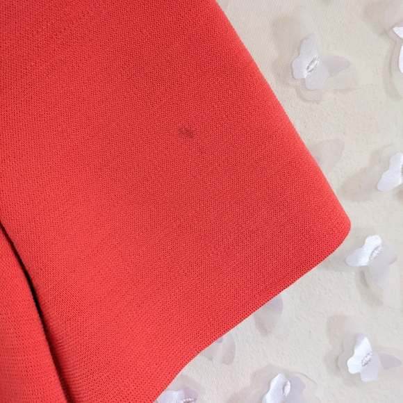 Vintage 1960s Lilli Ann Coral Mod Shift Dress S - Picture 5 of 7